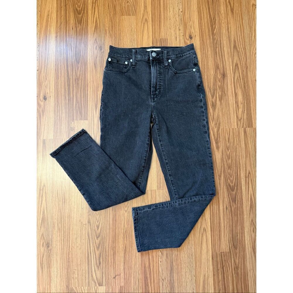 Madewell Women's High-Rise The Perfect Vintage Jeans Black Denim Washed Size 25